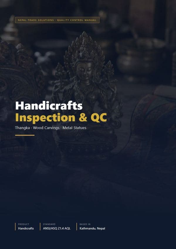 Handicraft QC inspection manual cover