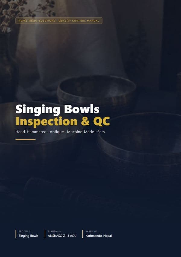 Singing bowl QC inspection manual cover