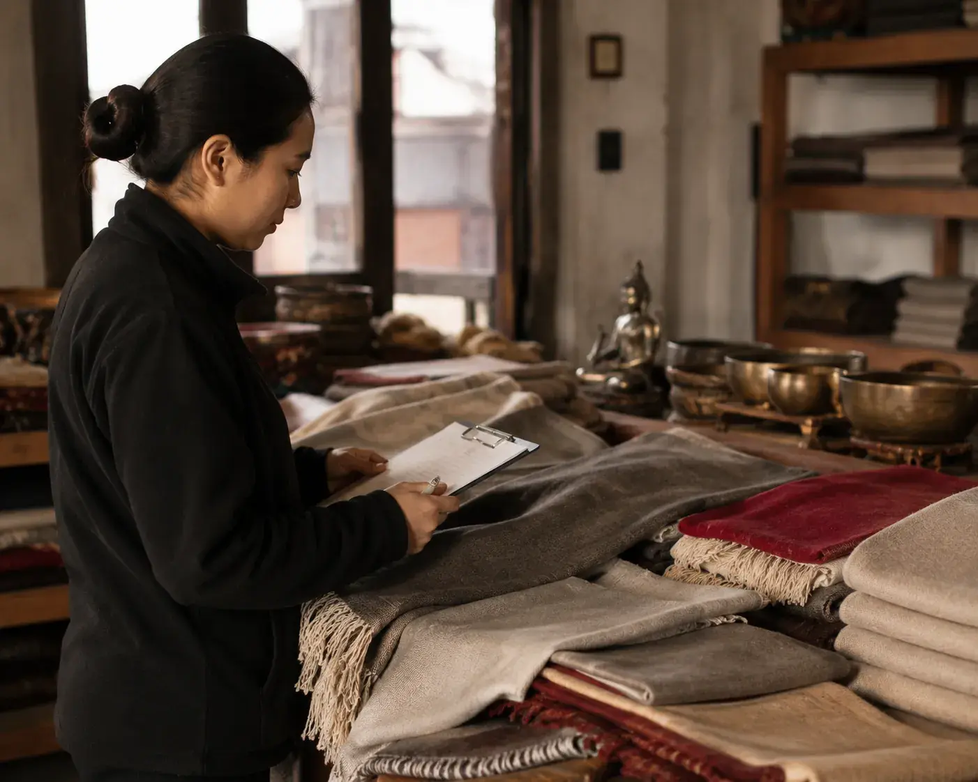 Pre-shipment inspection of finished and packed Nepali products before container loading