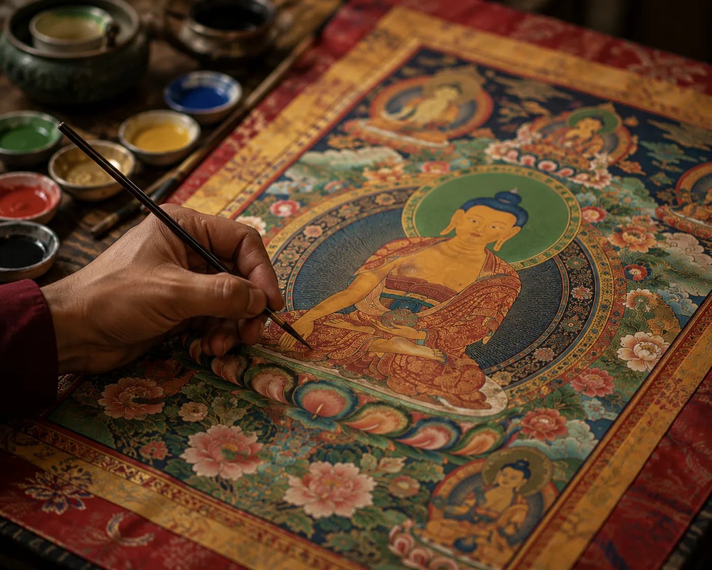 Thangka painting inspection